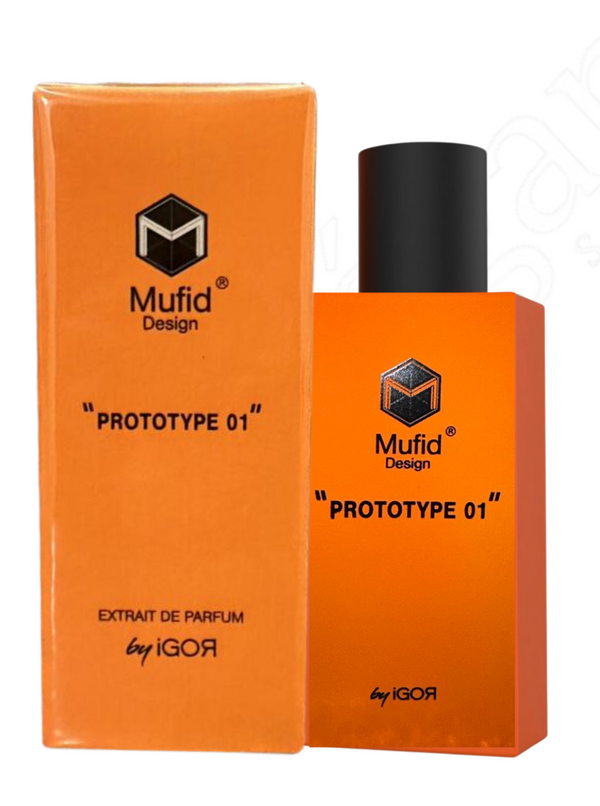 Extrait de Parfum Mufid Design "PROTOTYPE 01"(Sucre Noir - Profumi) Mixte